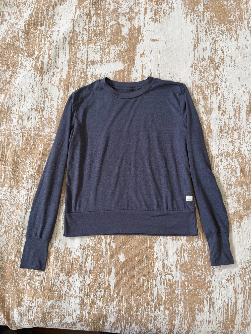 Vuori Navy Crewneck Long-Sleeve Sweater